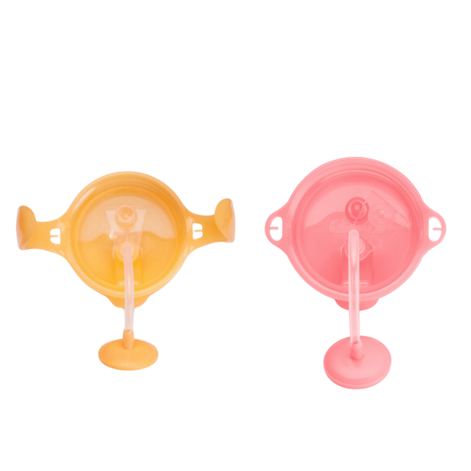 Munchkin Tıklama Kilitli Uçlu Alıştırma Bardağı 6ay+207 ml ,Turuncu, 12ay+297 ml Pembe