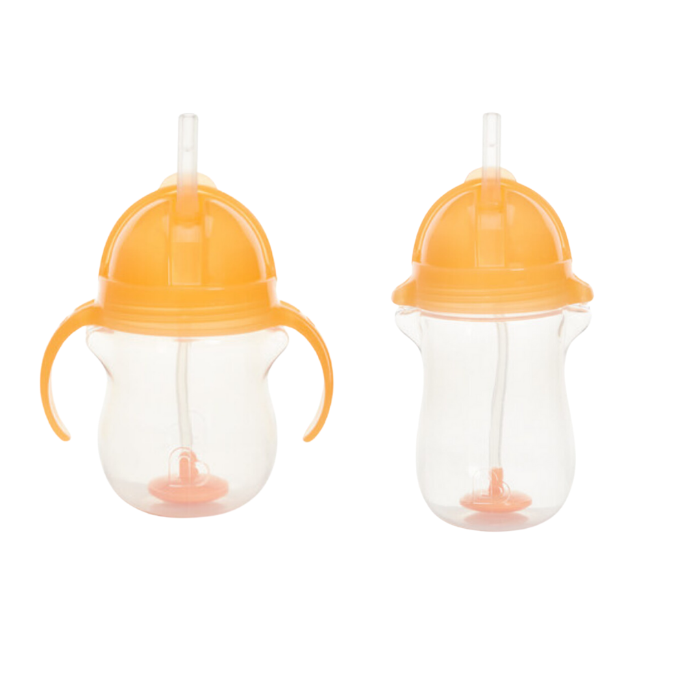 Munchkin Tıklama Kilitli Uçlu Alıştırma Bardağı 6ay+207 ml ,Turuncu, 12ay+297 ml Turuncu
