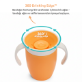 Munchkin Mucize 360° Alıştırma Bardağı, 6AY+, 207ML, Turuncu, 1 Adet