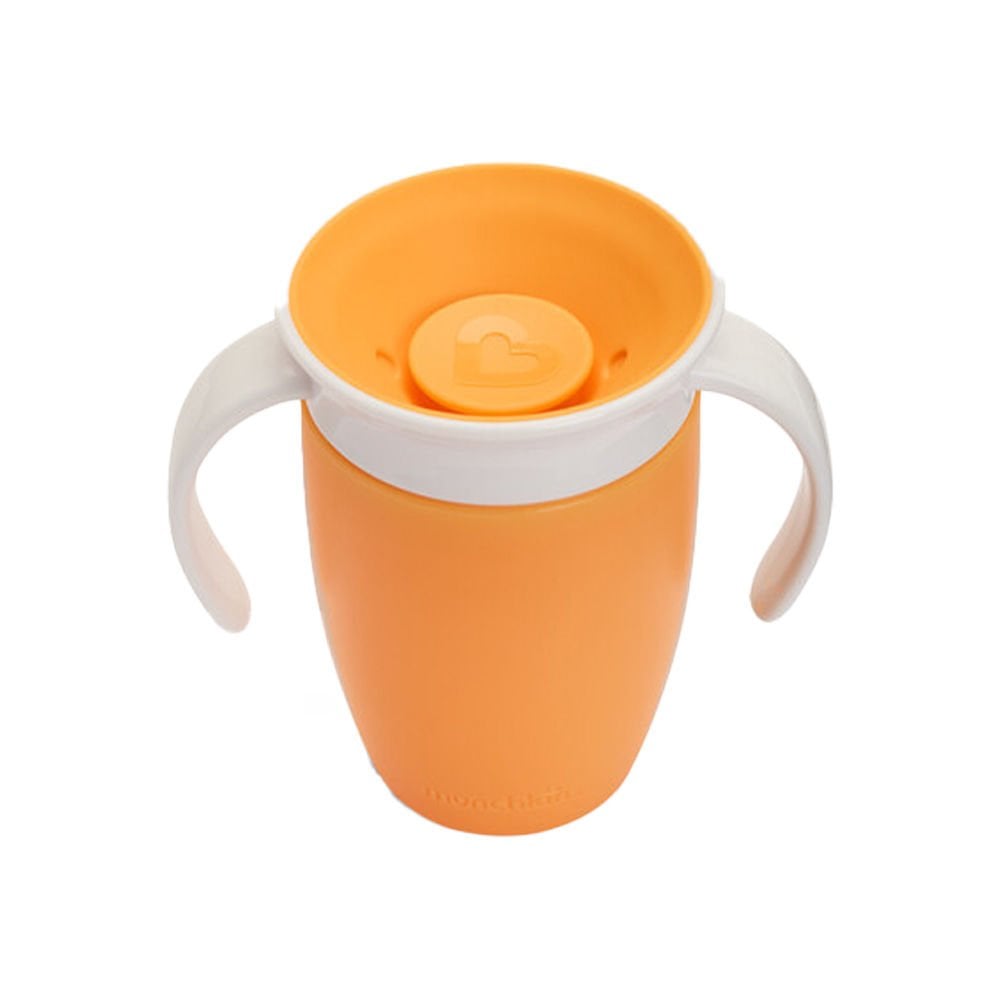 Munchkin Mucize 360° Alıştırma Bardağı, 6AY+, 207ML, Turuncu, 1 Adet