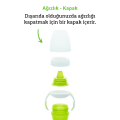 Munchkin Duyarlı Geçiş Bardağı | 9 Ay+ Bebekler İçin | 296 ml | Sızdırmaz & Kolay Tutulan Tasarım | Yeşil