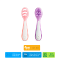 Munchkin Gentle Dip İlk Bebek Kaşığı | 2’li Set | 4 Ay+ | Aşamalı Beslenme | BPA İçermez | Unisex |Pembe/Mor