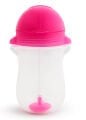 Munchkin Tıklama Kilitli  Uçlu Pipetli Alıştırma  Bardağı,  12ay+296ml Koyu Pembe