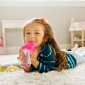 Munchkin Tıklama Kilitli  Uçlu Pipetli Alıştırma  Bardağı,  12ay+296ml Koyu Pembe