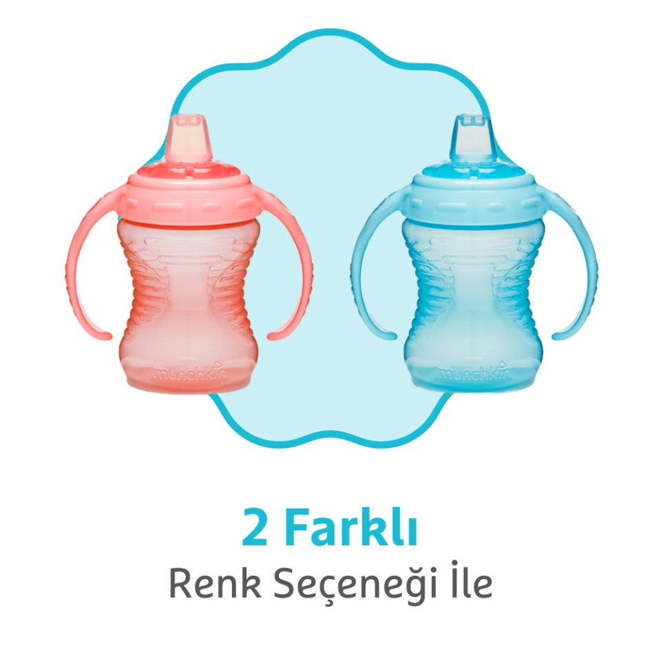 Munchkin Might Grip Alıştırma Bardağı, 237ml,6ay+1 Adet ,MAVİ