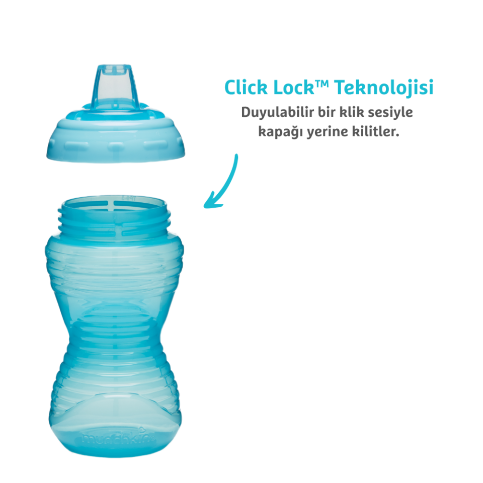 Munchkin Might Grip Alıştırma Bardağı, 296ml,  9 ay+1 Adet,MAVİ