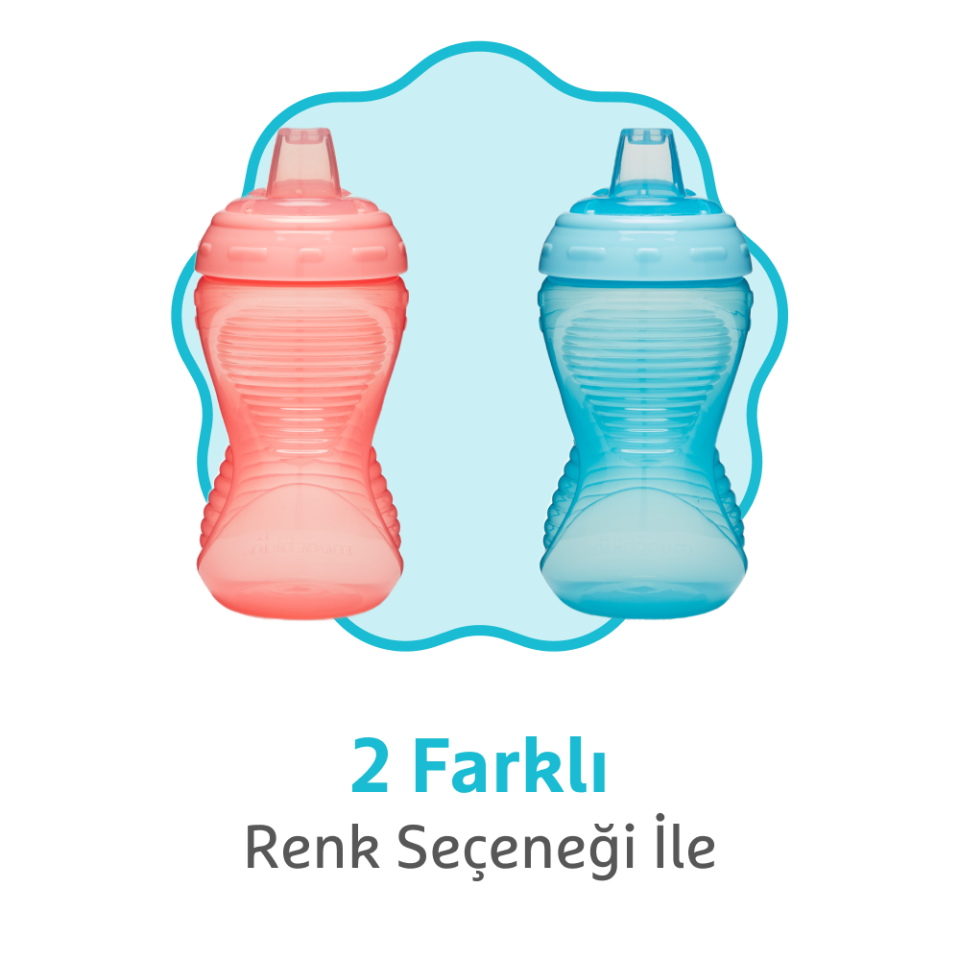 Munchkin Might Grip Alıştırma Bardağı, 296ml,  9 ay+1 Adet,MAVİ