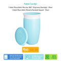 Munchkin Mucize 360° Alıştırma Bardağı, 12ay+, 296ml Mavi Bardak Kapağı İle Birlikte