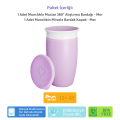 Munchkin Mucize 360° Alıştırma Bardağı, 12ay+, 296ml Mor Bardak Kapağı İle Birlikte