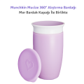 Munchkin Mucize 360° Alıştırma Bardağı, 12ay+, 296ml Mor Bardak Kapağı İle Birlikte