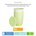 Munchkin Mucize 360° Alıştırma Bardağı, 12ay+, 296ml Yeşil  Bardak Kapağı İle Birlikte