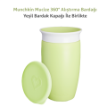 Munchkin Mucize 360° Alıştırma Bardağı, 12ay+, 296ml Yeşil  Bardak Kapağı İle Birlikte