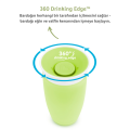 Munchkin Mucize 360° Alıştırma Bardağı, 12ay+, 296ml Yeşil  Bardak Kapağı İle Birlikte
