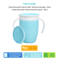 Munchkin Mucize 360° Alıştırma Bardağı, 6ay+, 207ml, Mavi Bardak Kapağı İle Birlikte