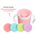 Munchkin Mucize 360° Alıştırma Bardağı, 6ay+, 207ml, Pembe Bardak Kapağı İle Birlikte