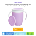 Munchkin Mucize 360° Alıştırma Bardağı, 6ay+, 207ml, Mor  Bardak Kapağı İle Birlikte