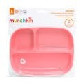 Munchkin 3 Bölmeli Sıçrama Engelleyici Tabak Seti 6 Ay+| Pembe |BPA İçermez | Kaymaz Taban| 1 Adet