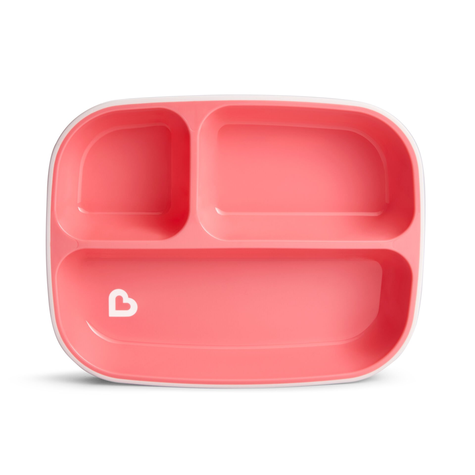 Munchkin 3 Bölmeli Sıçrama Engelleyici Tabak Seti 6 Ay+| Pembe |BPA İçermez | Kaymaz Taban| 1 Adet