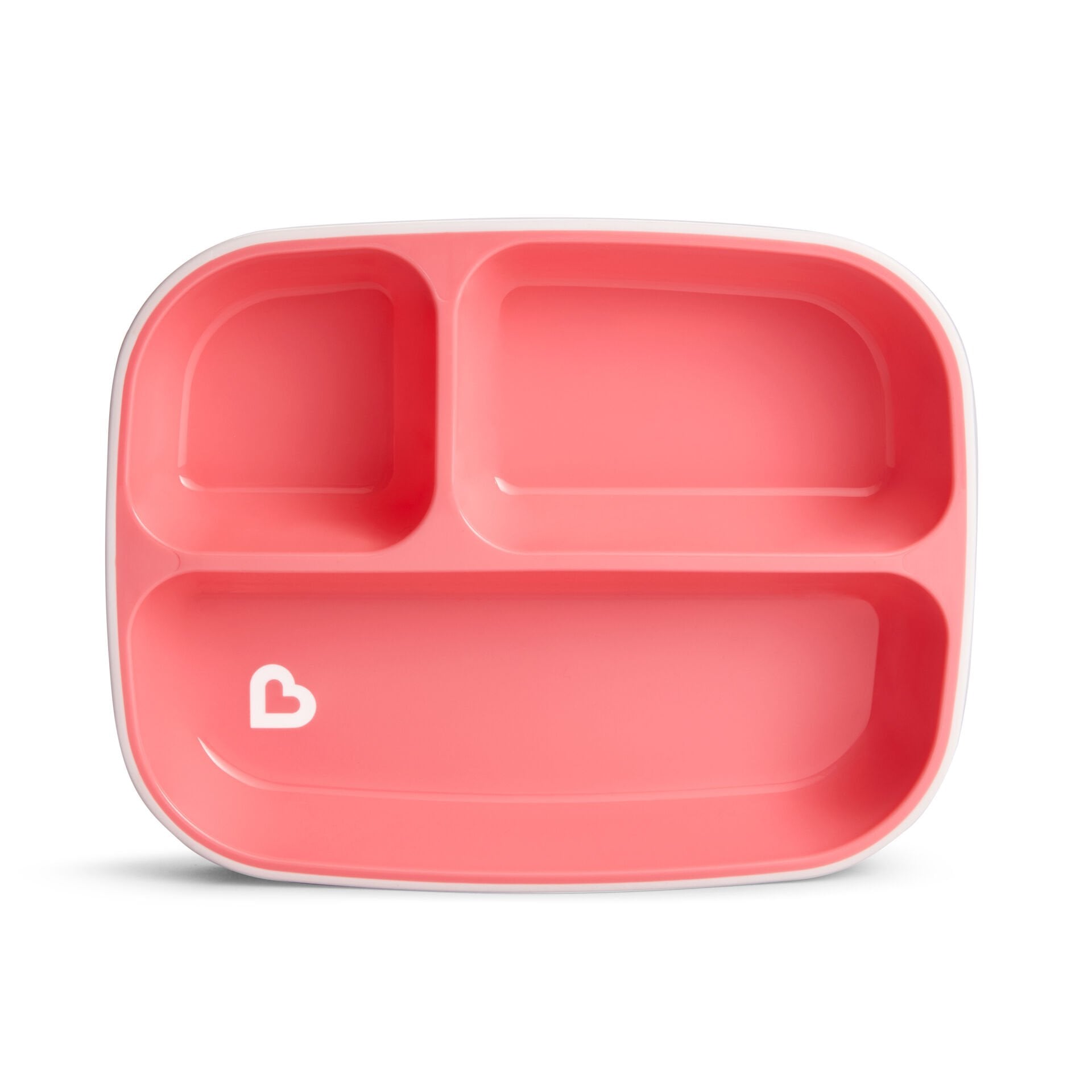 Munchkin 3 Bölmeli Sıçrama Engelleyici Tabak Seti 6 Ay+| Pembe |BPA İçermez | Kaymaz Taban| 1 Adet