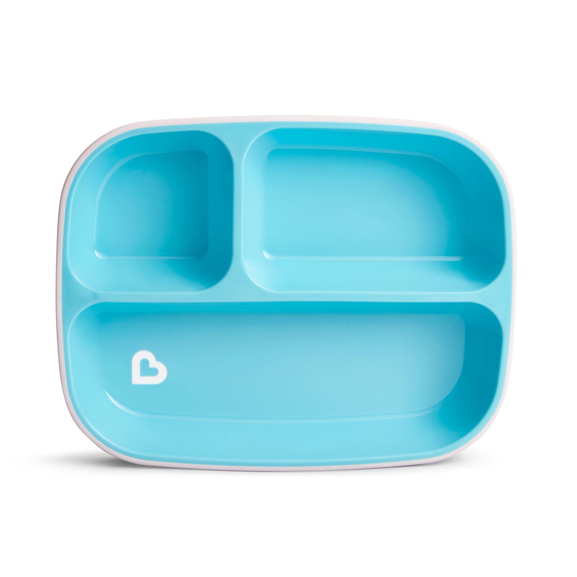 Munchkin 3 Bölmeli Sıçrama Engelleyici Tabak Seti 6 Ay+| Mavi |BPA İçermez | Kaymaz Taban| 1 Adet