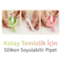 Munchkin Simple Clean Yıkanabilir  Pipetli Alıştırma Bardağı | 296 ml | 12 Ay+ | Pembe&Yeşil| BPA İçermez|2 Adet