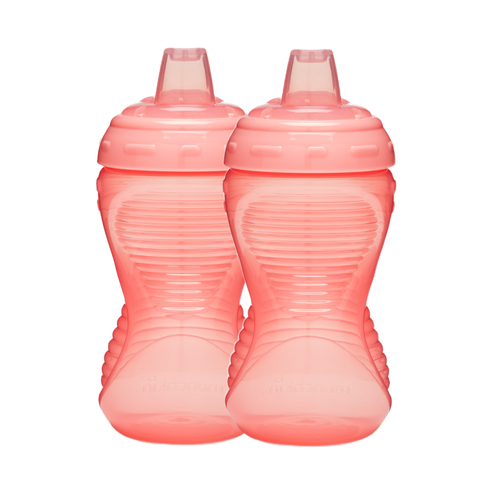Munchkin Might Grip Alıştırma Bardağı, 266ml,9ay+  2Adet,PEMBE , BPA İçermez