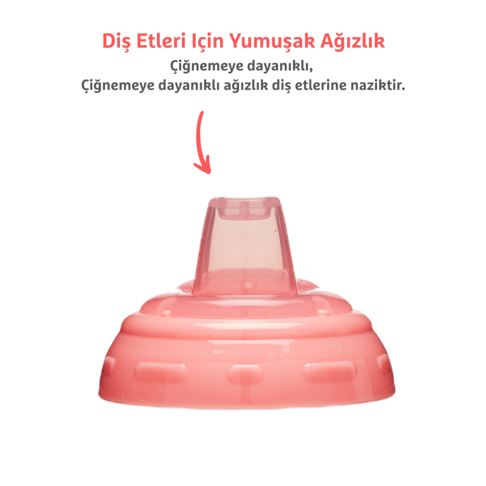 Munchkin Might Grip Alıştırma Bardağı, 266ml,9ay+  2Adet,PEMBE , BPA İçermez