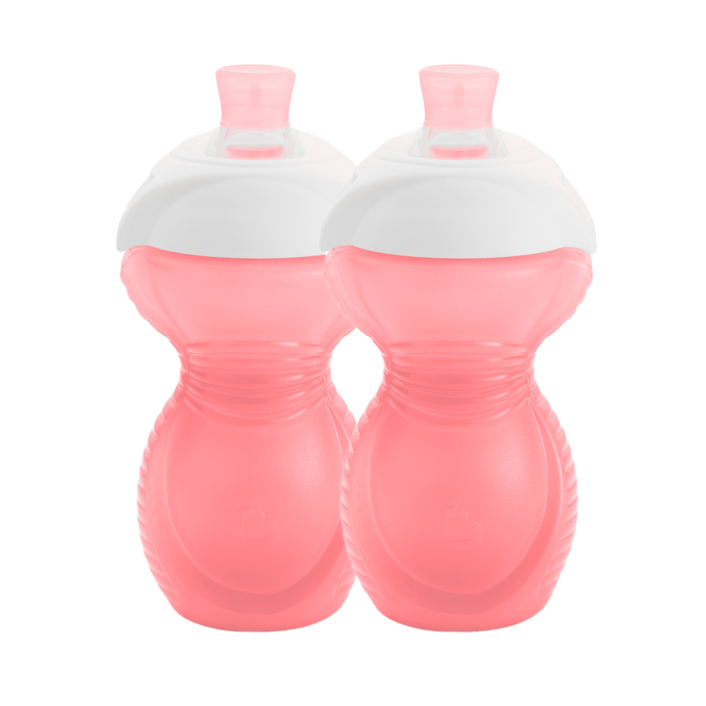 Munchkin Click Lock™ Isırmaya Dayanıklı   Emzikli Bardak | 9 Ay+ | 266 ml | PEMBE 2ADET | Sızdırmaz | BPA İçermez