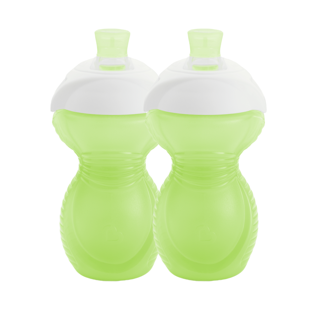 Munchkin Click Lock™ Isırmaya Dayanıklı   Emzikli Bardak | 9 Ay+ | 266 ml | YEŞİL 2ADET | Sızdırmaz | BPA İçermez