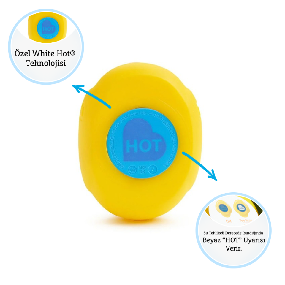 Munchkin Ördek Figürlü Banyo Oyuncağı Termometre Özellikli 3lü Set