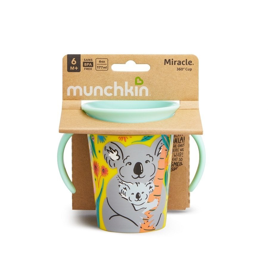 Munchkin Mucize 360° Wildlove Alıştırma Bardağı, 6 ay+, 177ml, Koala, 1 Paket