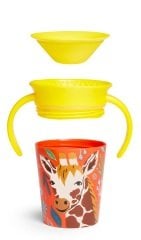Munchkin Mucize  360° Wildlove Alıştırma Bardağı, 6ay+, 177ml, Zürafa, 1 Paket