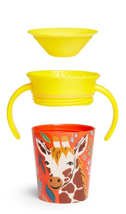 Munchkin Mucize  360° Wildlove Alıştırma Bardağı, 6ay+, 177ml, Zürafa, 1 Paket