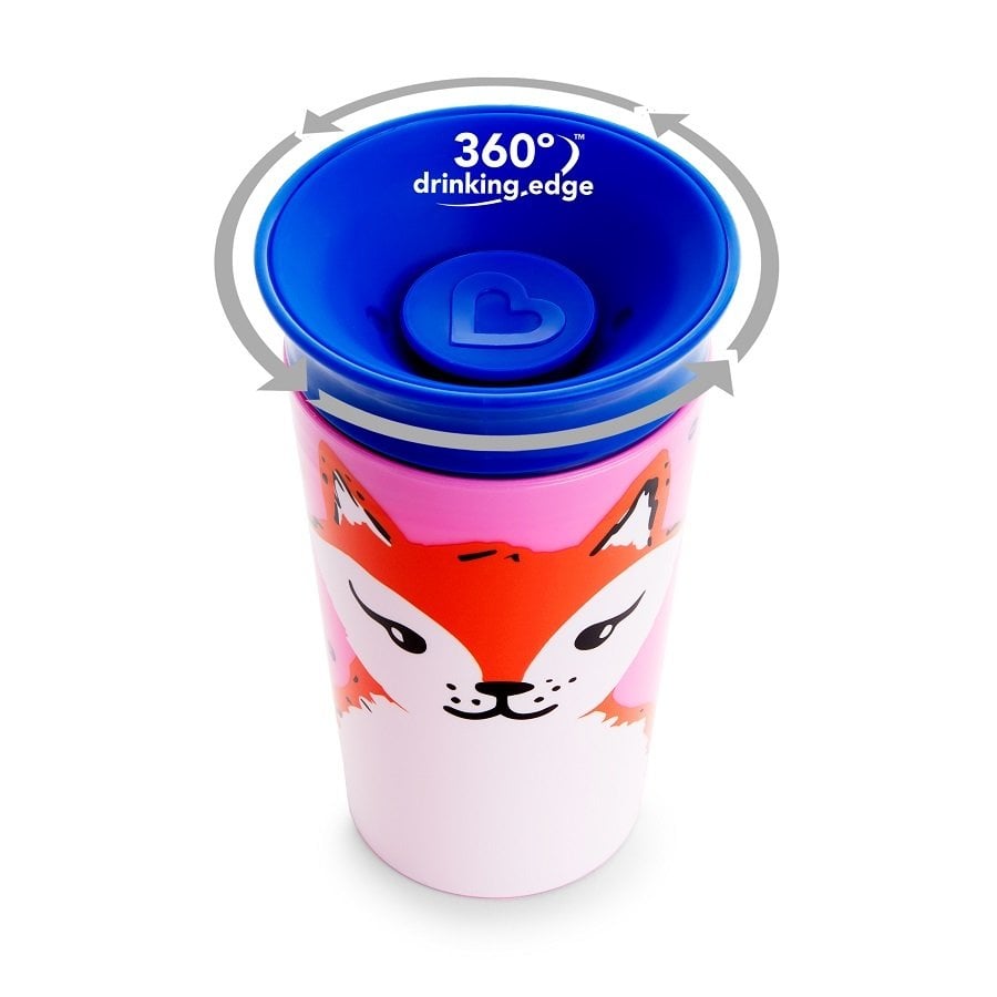 Munchkin Mucize  360° Wildlove Alıştırma Bardağı, 12ay+, 266ml,Tilki , 1 Paket