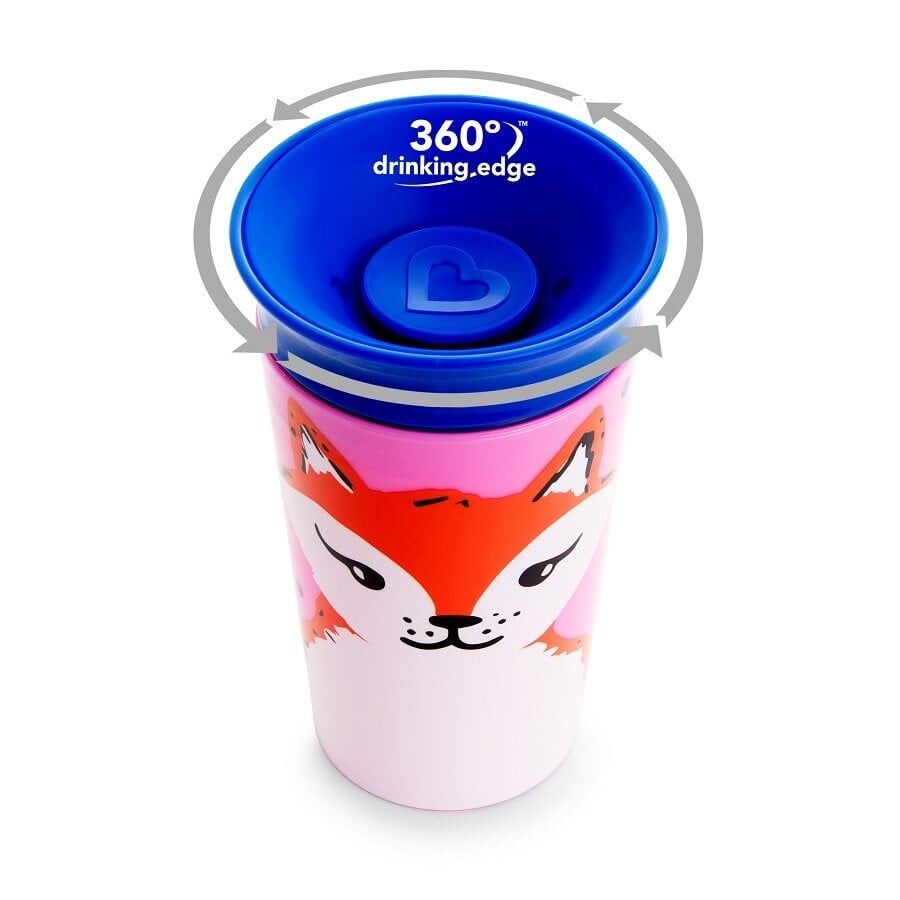 Munchkin Mucize  360° Wildlove Alıştırma Bardağı, 12ay+, 266ml,Tilki , 1 Paket
